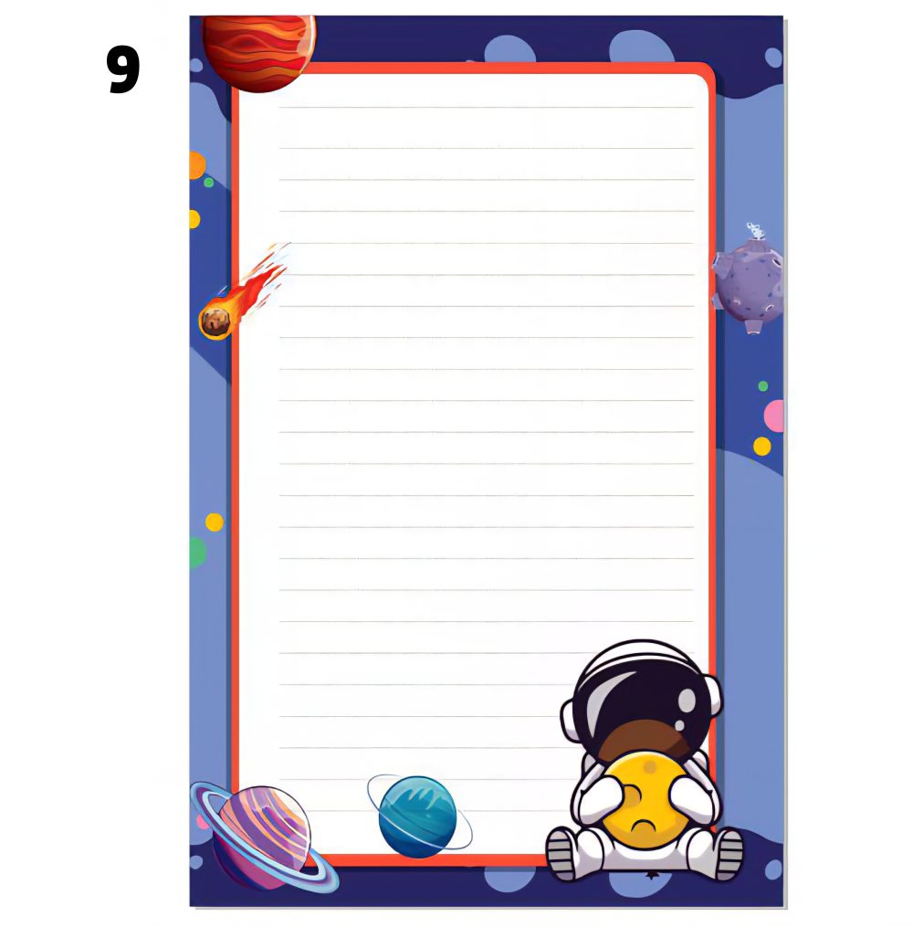 برگ a4 حاشیه دار - Image 4