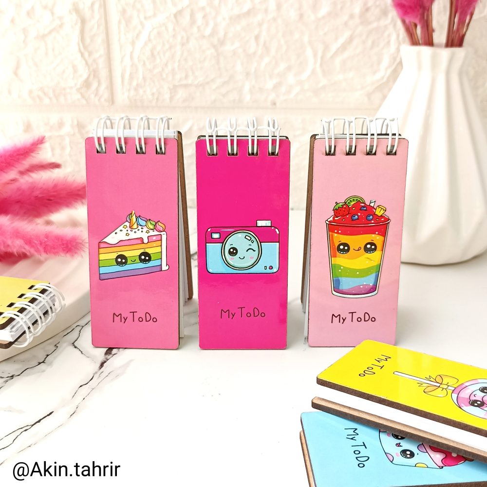 مینی To do list جلد چوبی