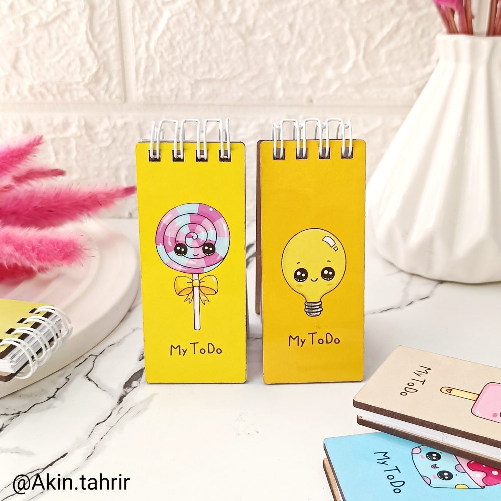 مینی To do list جلد چوبی - Image 3